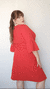 Vestido Sara de crepe tramado manga 3/4 - comprar online