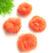 Pompom Achatadinho Coral 25mm Pct com 5 ref.1972