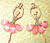 Aplique Pingente Bailarina de Cristal Rosa para Laços e Artesanato Pacote com 4 ref.:0024 na internet