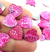 Chaton Coração Escama Pink Pacote com 60 Peças ref.2027 - comprar online