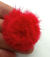 Meio Pompom Vermelho Peluciado 4cm Pacote com 10 peças ref.1576-1 - DecoarteBrasil Fitas e Produtos para Artesanato