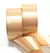 Fita de Cetim Champanhe Borda Dourada 50mm x 5 metros Ref.222-50