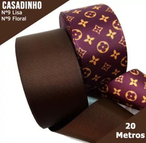 Casadinho de Fita Gorgorão Floral Nº9-20 Metros ref.1526