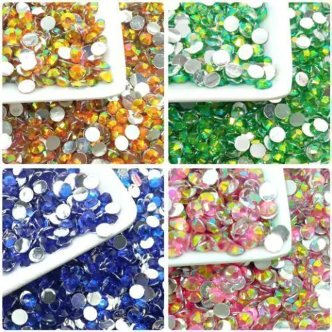 Chaton Redondo SS30 para Artesanato Pct 500 Peças - P/ Colagem