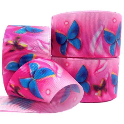 Fita Gorgorão N9 Borboleta Azul – Peça com 10m | Sakurafitas - comprar online