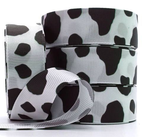 Fita de Gorgurão Animal Print Vaquinha N5 - 10 Metros - comprar online