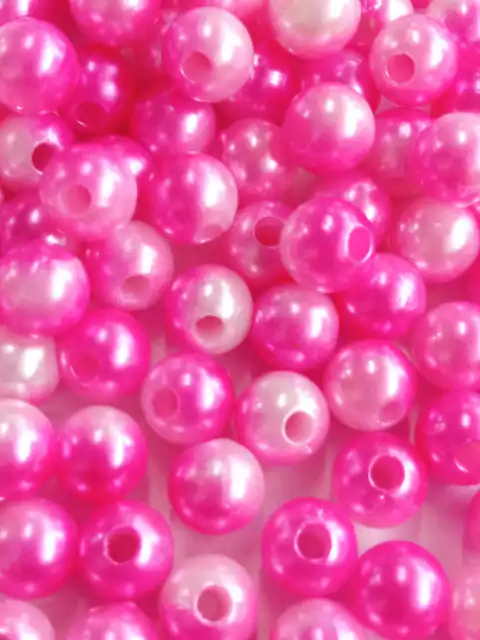 Pérola 05mm Rosa Mesclada Pacote com 200 Peças Ref:0620