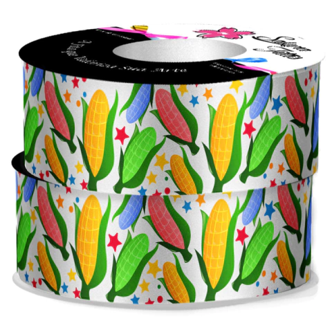 Fita de Cetim Festa Junina 35mm x 10 Metros Ref.8283-S35