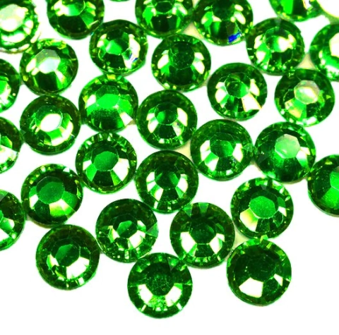 Chaton 03mm Base Reta Verde Pacote com 1000 peças Ref.2290