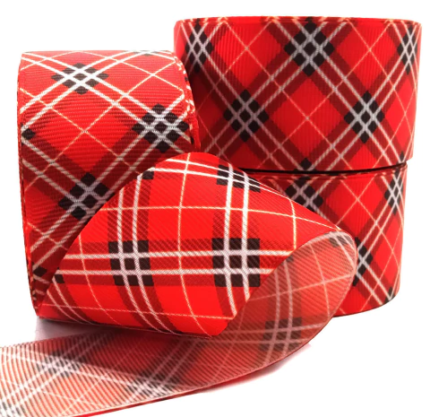 Fita Xadrez de Gorgurão 38mm/N9 com 10 Metros