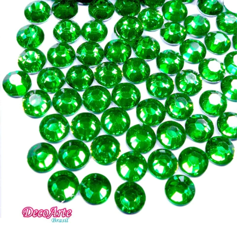 Chaton 2mm Verde Claro Pacote com 1000 Peças Ref.4153