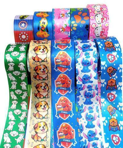 Kit de Fita Cetim 35mm - 100 Metros p/ Laços Banho e Tosa