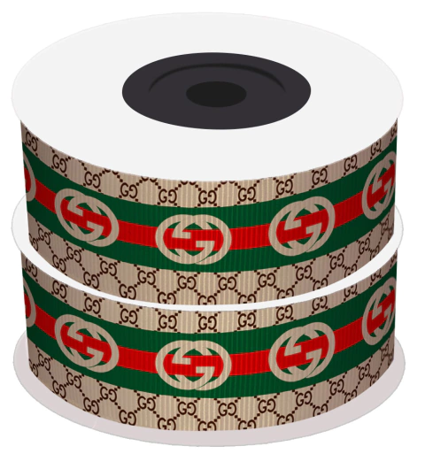 Fita Gorgurão Grife Gucci 38mm Peça com 10 metros