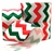 Fita de Cetim Natal Chevron Nº9 - 10 Metros ref.7028
