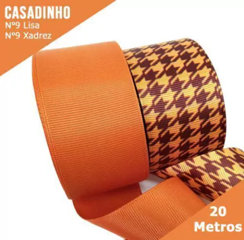 Casadinho de Fita Gorgorão Xadrez Nº9-20 Metros ref.1526