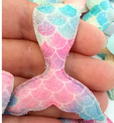 Aplique Cauda de Sereia Glitter 20 Peças - comprar online