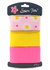 Kit de Fita Gorgorão Floral Margarida Rosa 38mm x 6m ref.0455