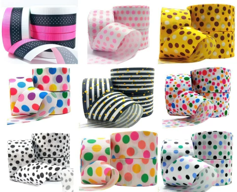 Fita de Gorgurão Poá N9 38mm – 9 Cores – Rolo 10m - comprar online