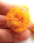 5 Pompom de Pelúcia Achatadinho Amarelo Dijon 3cm para Artesanato ref.:0742 - comprar online