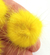 5 Pompom de Pelúcia Achatadinho Amarelo 25mm para Artesanato ref.:0774 - comprar online