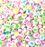 Entremeio Letras Multicoloridas Pct com 120 peças ref.0961