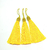 Pompom Tassel Amarelo 9cm Pacote com 10 ref.66805