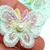 Aplique Borboleta Organza com Pérola 8 peças Ref.272 - DecoarteBrasil Fitas e Produtos para Artesanato