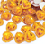 Chaton Coração Amarelo Ambar 15mm Pct com 30 peças Ref:277