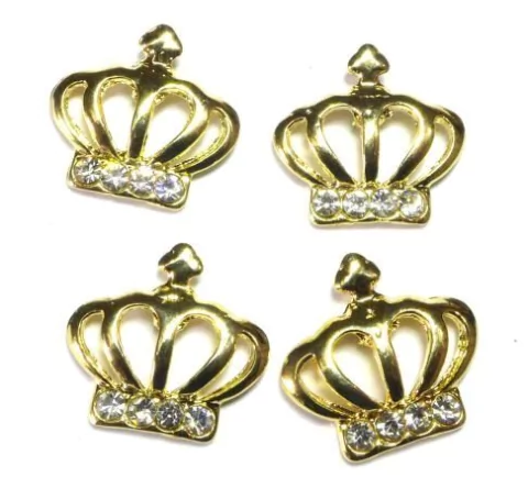 Aplique Coroa Cristal Pacote com 10 peças Ref.7473 - comprar online
