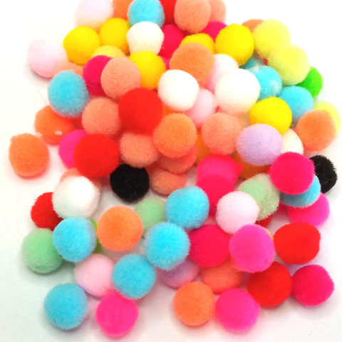 Pompom Bolinha Multicolorido Pct com 250 peças - comprar online