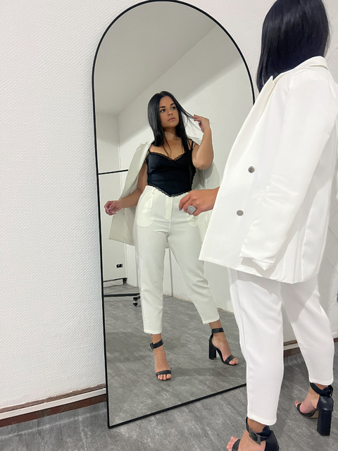 Pant sastrero EMILY white