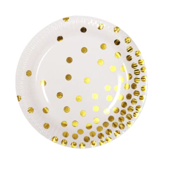 PLATOS POLIPAPEL CON LUNARES (pack 6u.) - comprar online
