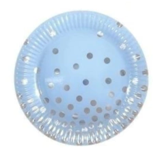 PLATOS POLIPAPEL CON LUNARES (pack 6u.) en internet