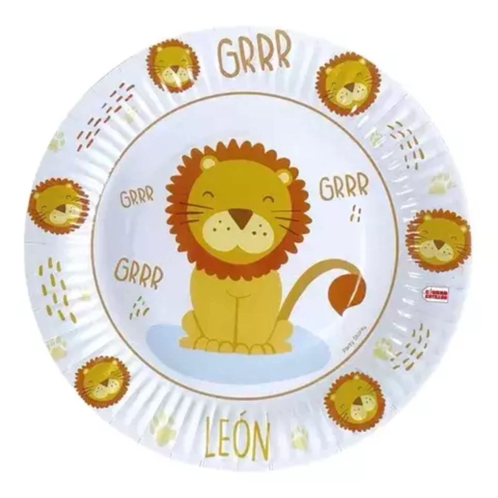 PLATOS POLIPAPEL LEÓN (pack 6u.)