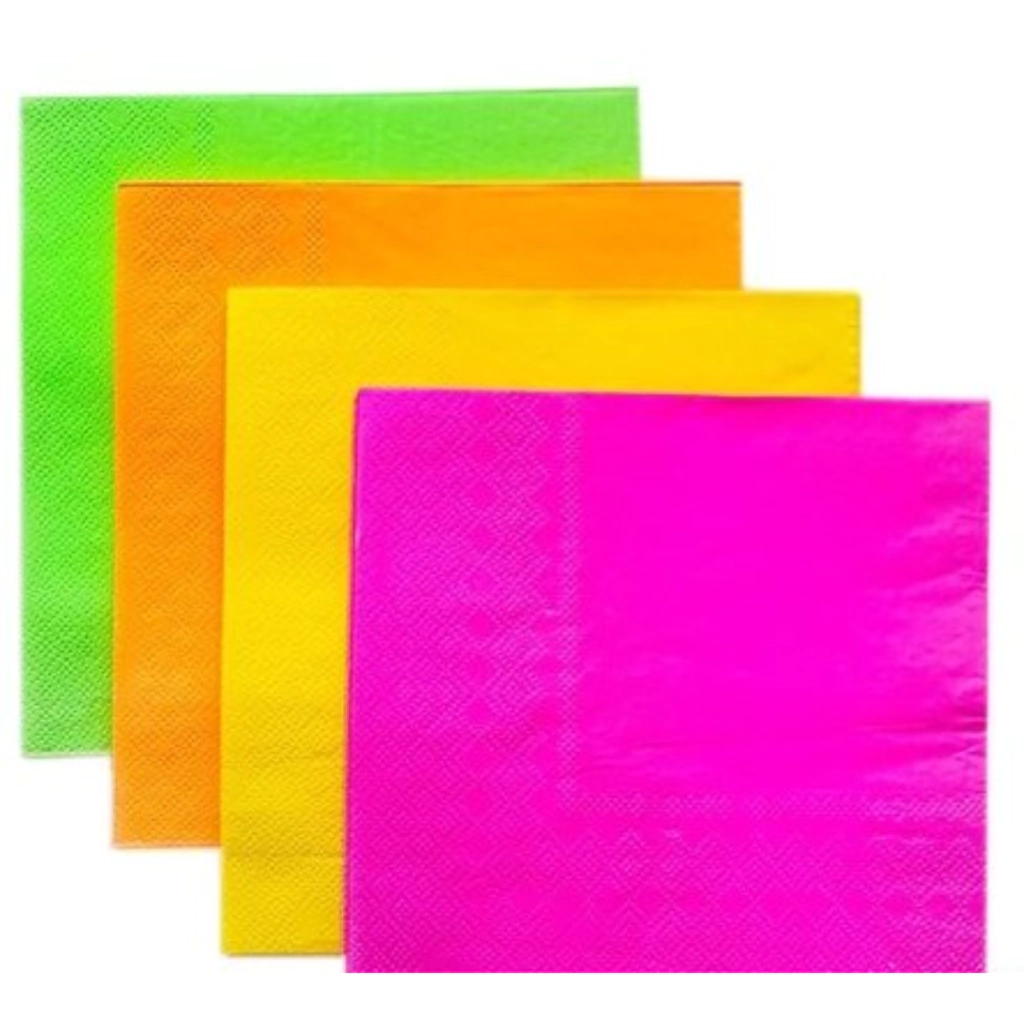 SERVILLETAS PAPEL FLUO (pack 20u.)
