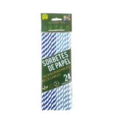 SORBETES POLIPAPEL 'RAYADOS' (pack 24u.) - comprar online