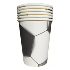 VASOS POLIPAPEL FUTBOL (pack 6u.)