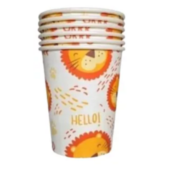 VASOS POLIPAPEL LEÓN (pack 6u.)