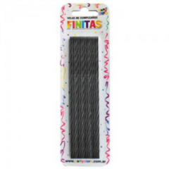 VELAS CUMPLEAÑOS FINITAS TORNEADAS 17cm (pack 24u.) - comprar online