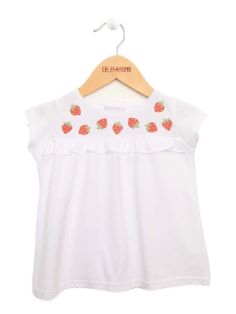 REMERA LUCIA VOLADO CON FRUTILLAS (1026BL)