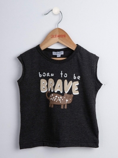 REMERA SIN MANGAS BRAVE (8176NE)