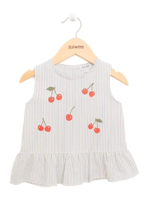 CAMISOLA TUSOR 1000RAYAS CEREZAS