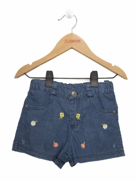 SHORT VAQUERO JEAN BORDADO