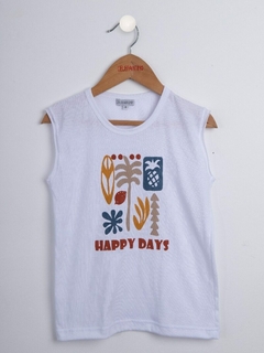 REMERA SIN MANGA HAPPY DAYS