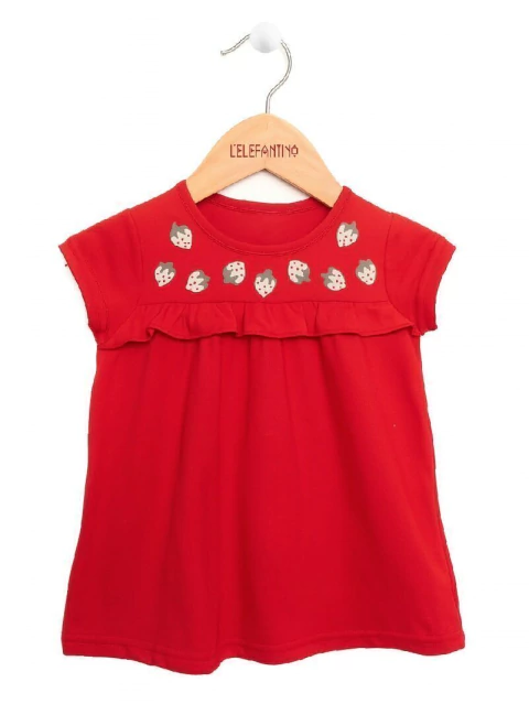 REMERA LUCIA VOLADO CON FRUTILLAS (1026RO)