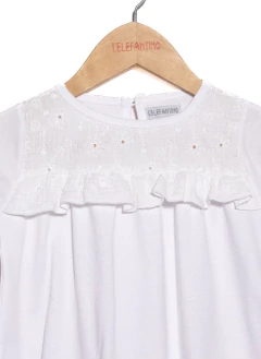 REMERA LUCIA CANESU COTTON BORDADO (1251BL) - comprar online