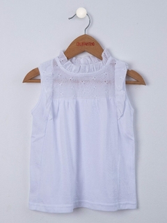 REMERA CANDE JERSEY-BRODERIE (8080BL)