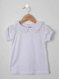 REMERA JERSEY CUELLO BRODERIE (8085BL)