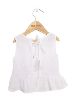 CAMISOLA MOÑOS ATRAS COTTON (1110BL) - comprar online