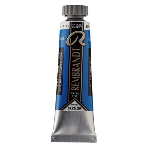 Oleo Rembrandt S3 x40ml AZUL FTALO VERDE 576